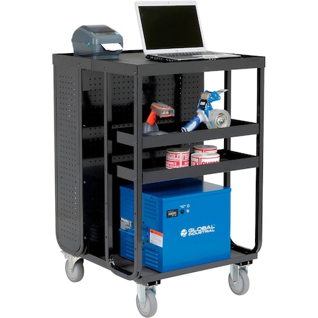 Global Industrial Portable Power System, Steel, Copper, Aluminum, Plastic, 28 in L, 19-5/8 in W, 13-1/4 in H 800558